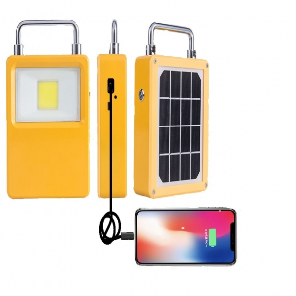 Solar Emergency Light 10W With Mobile Charger