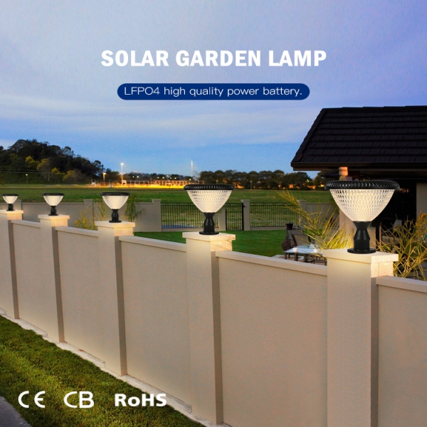 Solar RGB Pillar lights